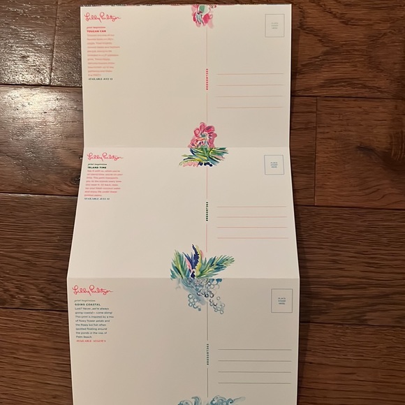 Lilly Pulitzer Other Lilly Pulitzer Artwork Postcard Set Wrapping